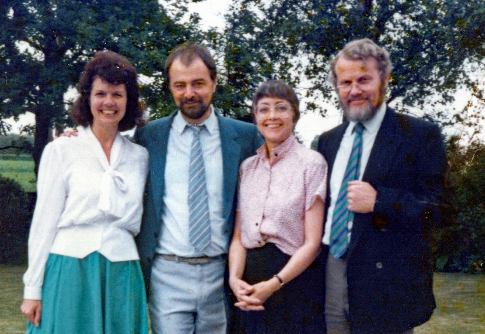 Photo of Roger and Faith Forster with Paul and Janice Marston